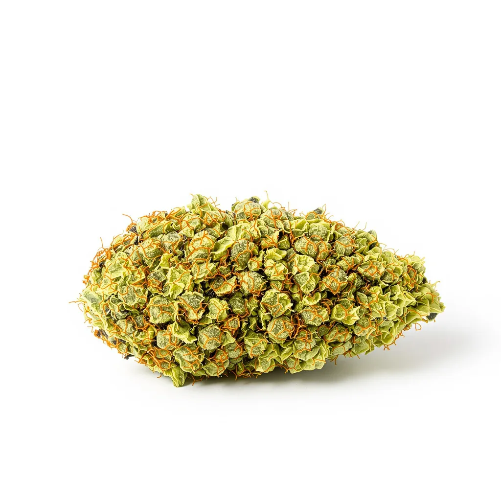 3 Kings 13% indica / 87% sativa flower with visible trichomes