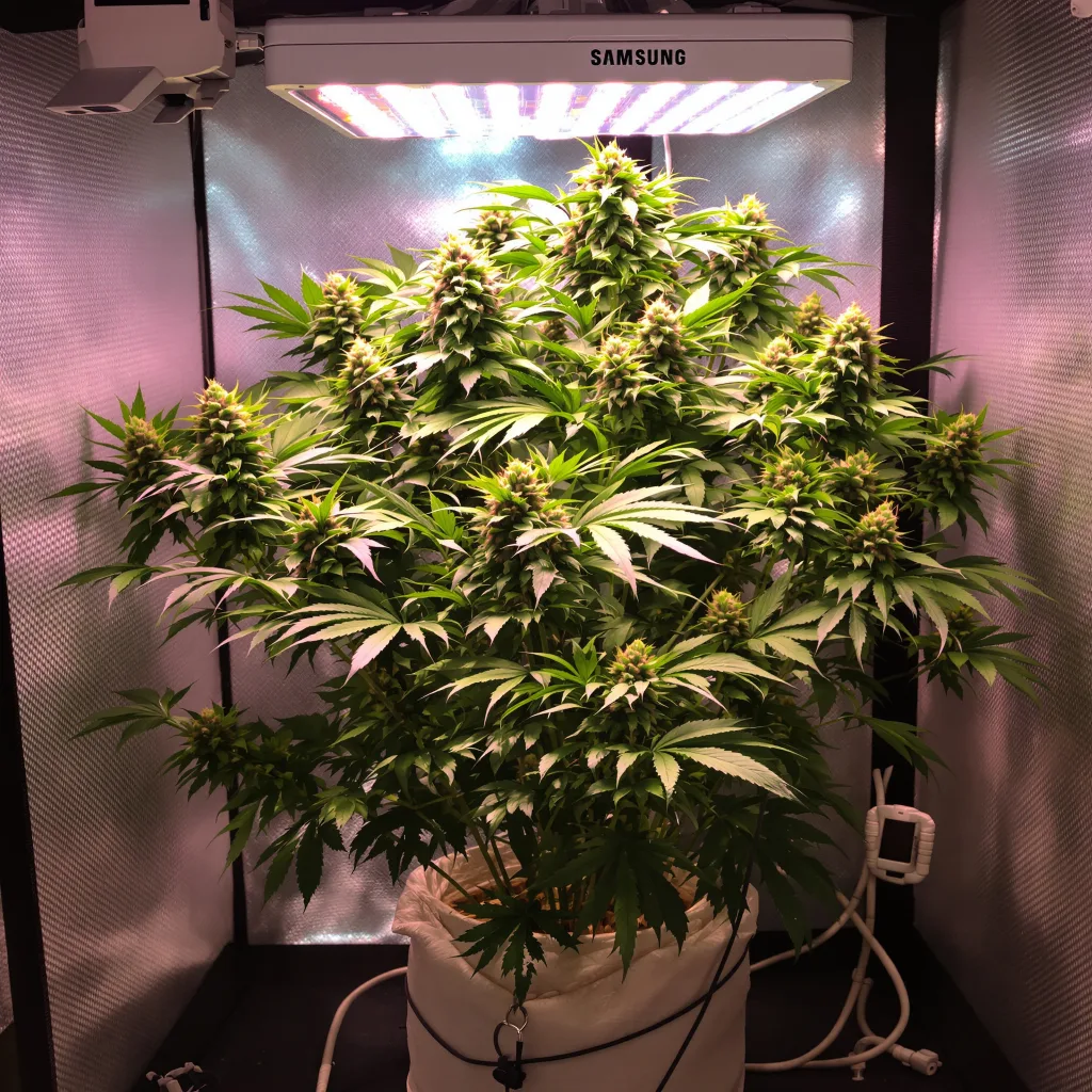 Afghan Kush cannabis plant in flowering stage — 120 cm feminised