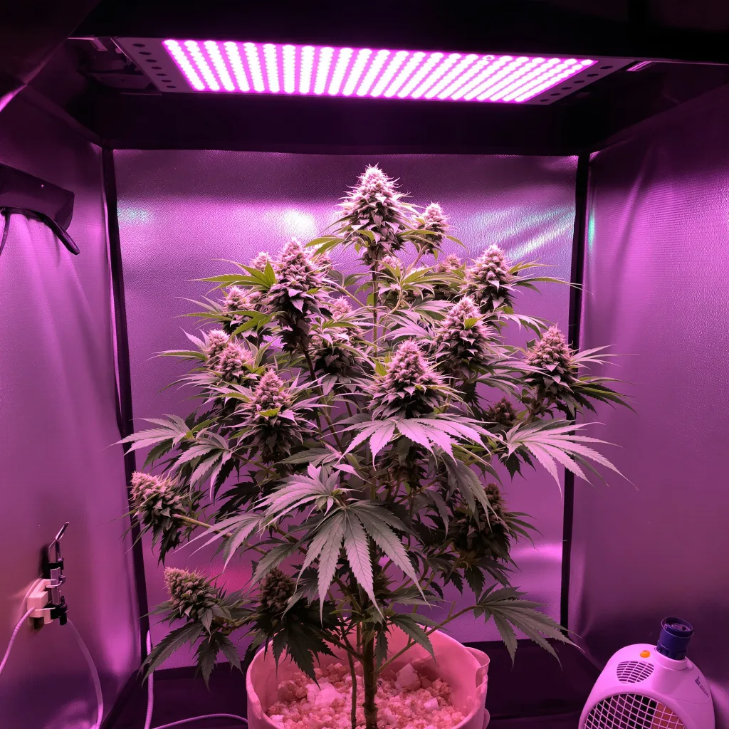 Agent Orange cannabis plant in flowering stage — Medium (100-150 cm) autoflower
