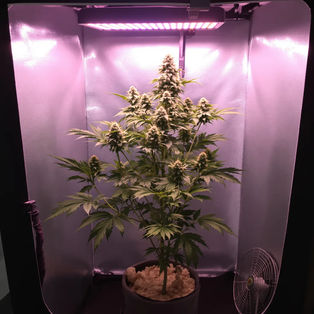 AK-47 cannabis plant in flowering stage — Medium feminised