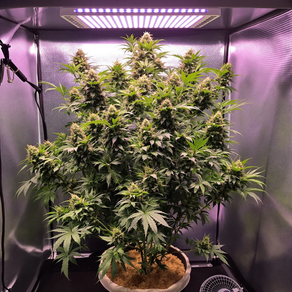 AK-48 cannabis plant in flowering stage — 80-100 cm autoflower