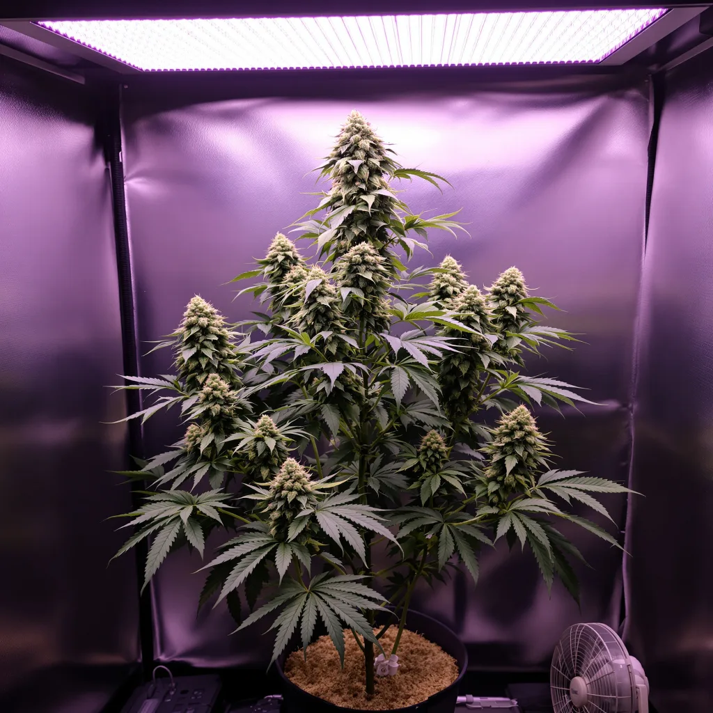 AK-48 cannabis plant in flowering stage — 120 cm feminised