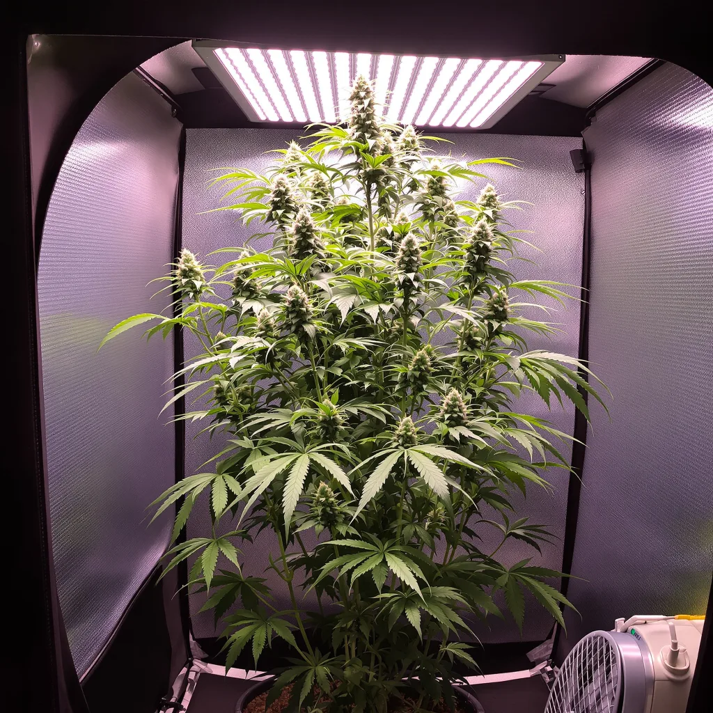 Alaskan Ice cannabis plant in flowering stage — Tall feminised