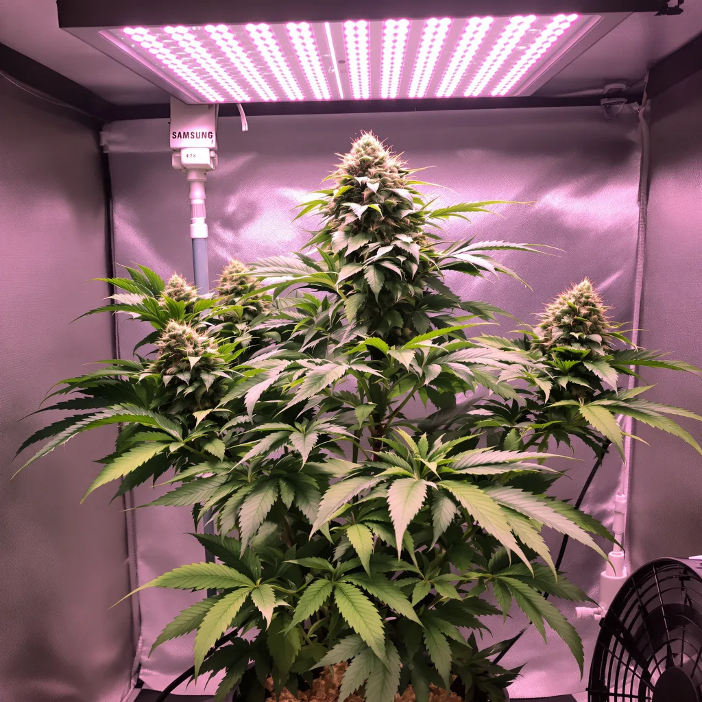 Alien Rift cannabis plant in flowering stage — Short autoflower