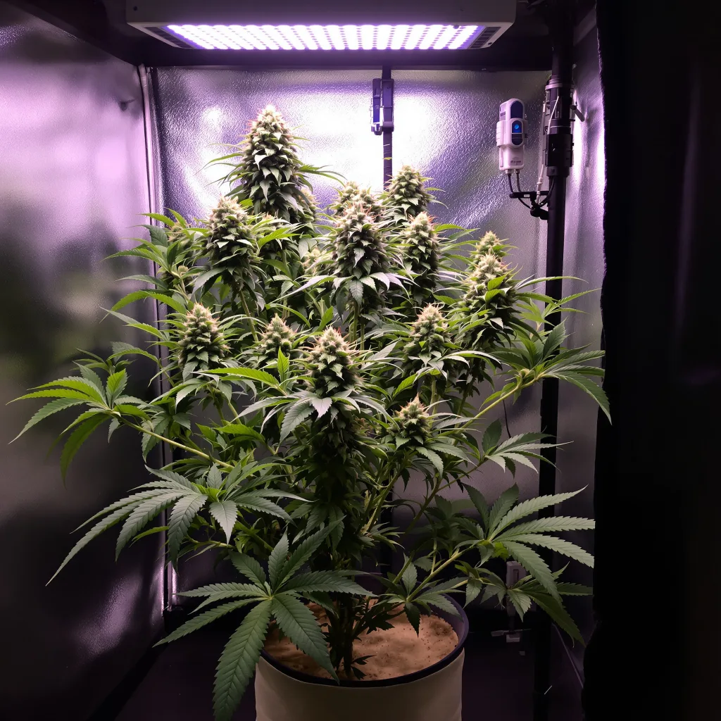 Alien Technology cannabis plant in flowering stage — Medium feminised