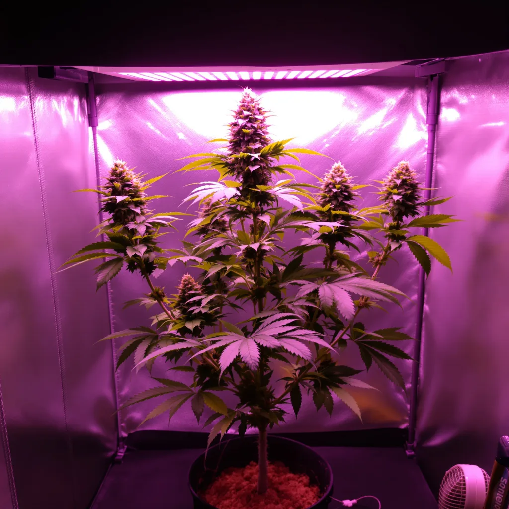 American Kush cannabis plant in flowering stage — Short feminised