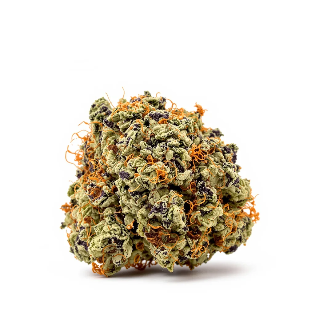 Americano 80% indica / 20% sativa flower with visible trichomes