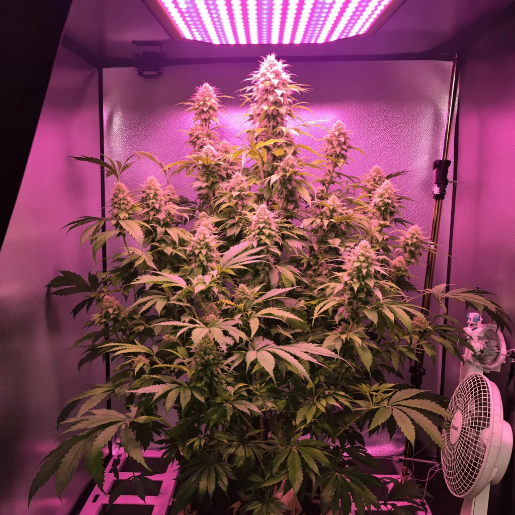 Amherst Diesel cannabis plant in flowering stage — Tall feminised