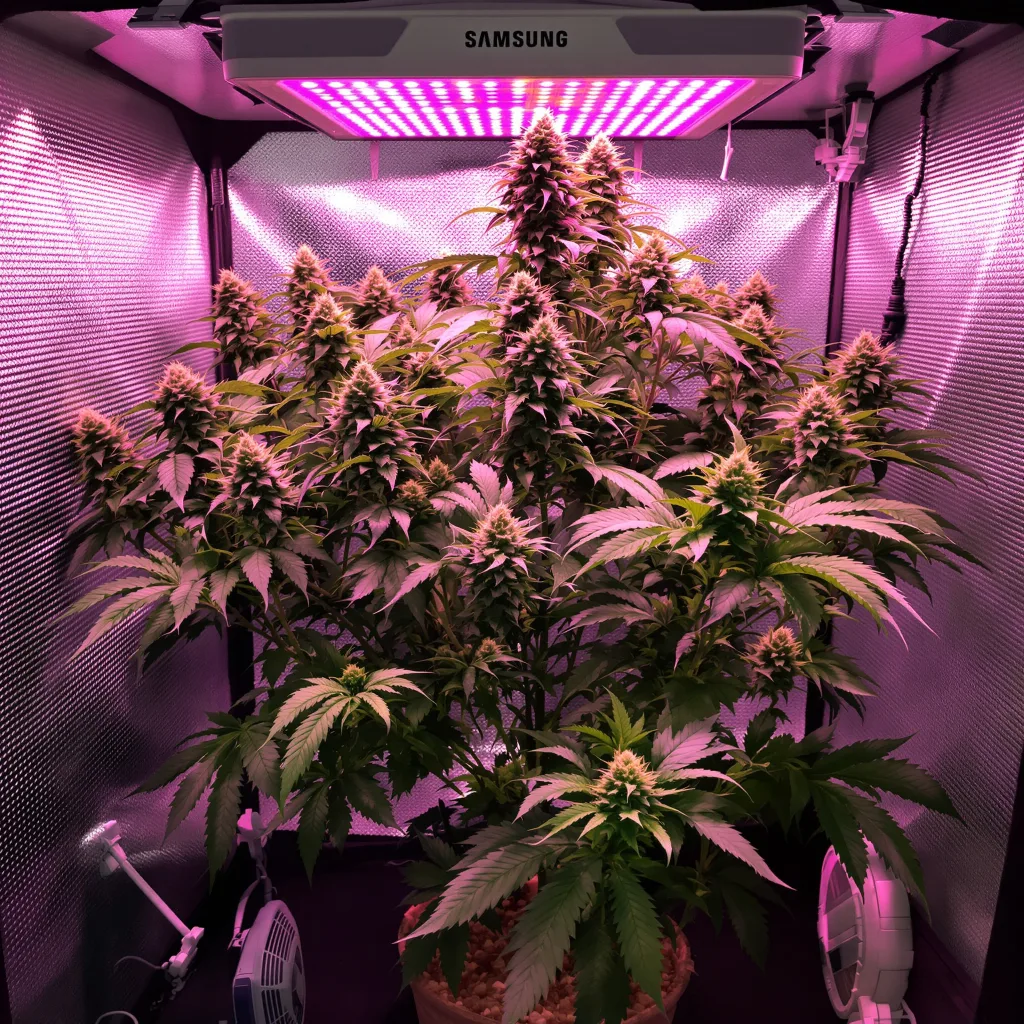 Ancient Kush cannabis plant in flowering stage — Medium feminised