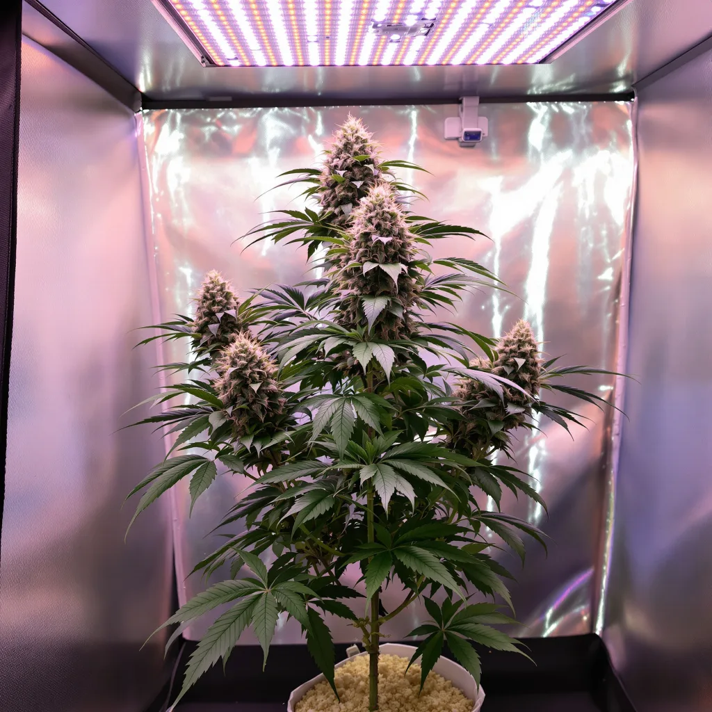 Angel OG cannabis plant in flowering stage — 90-120 cm. Medium feminised