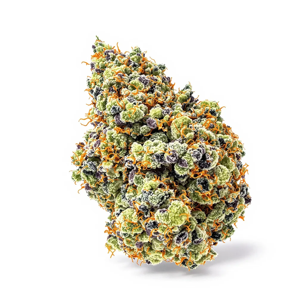 Ape Shit 44% indica / 56% sativa flower with visible trichomes