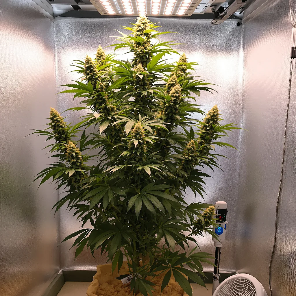 Apollo 13 cannabis plant in flowering stage — 90-120 cm. Medium feminised