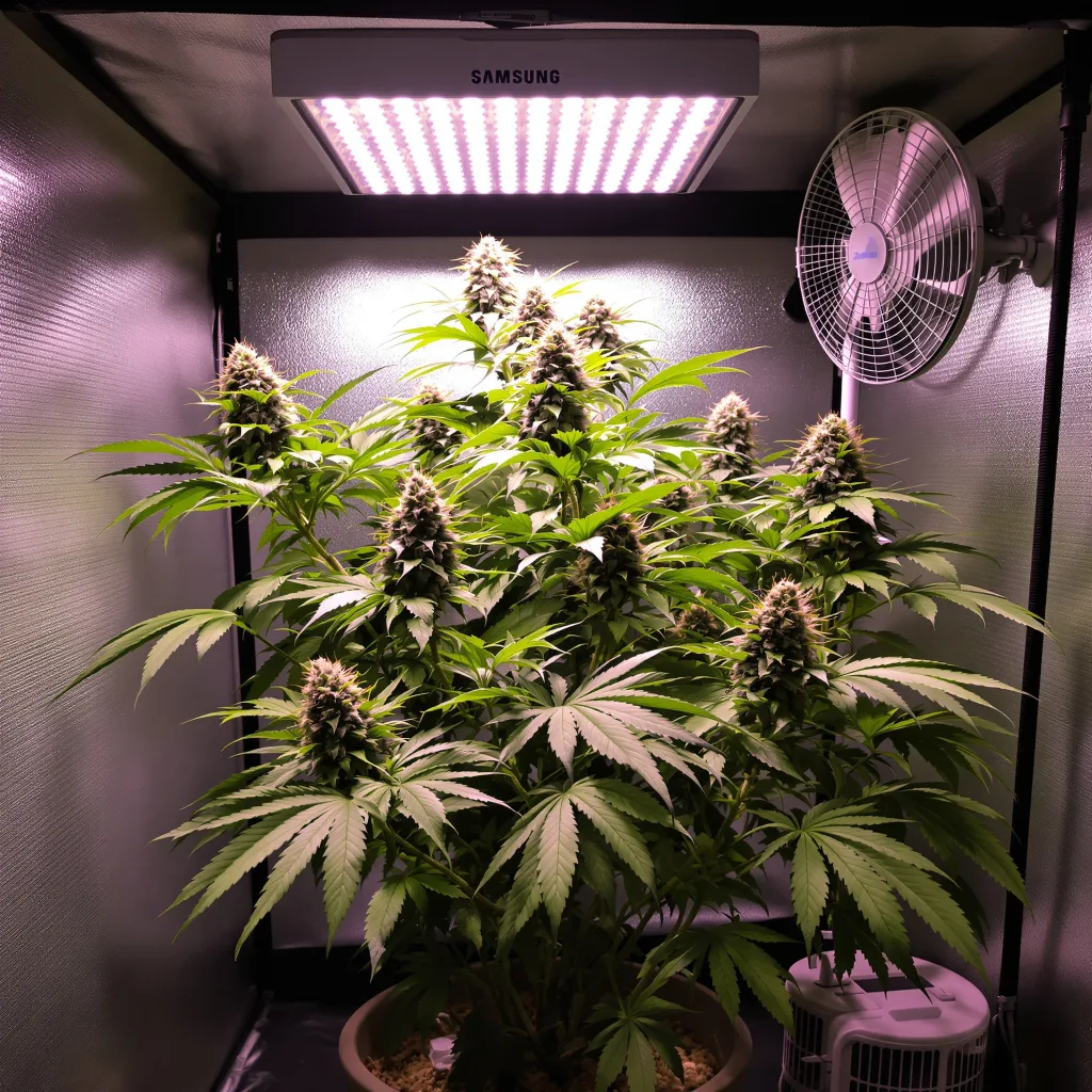 Appleberry cannabis plant in flowering stage — 110-130 cm feminised