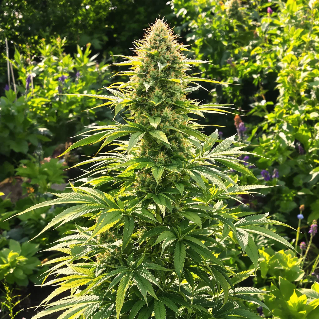 Apples and Bananas 60% indica / 40% sativa flower with visible trichomes