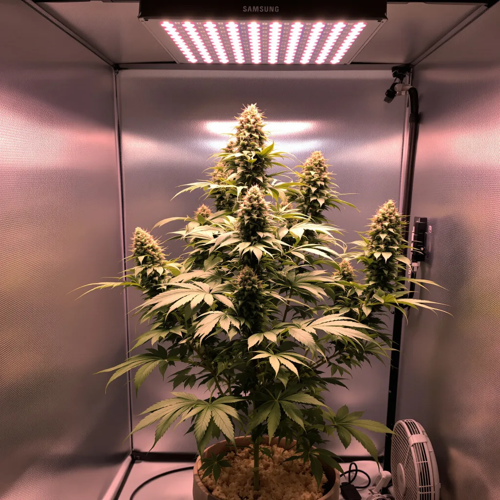 Aurora cannabis plant in flowering stage — Short feminised