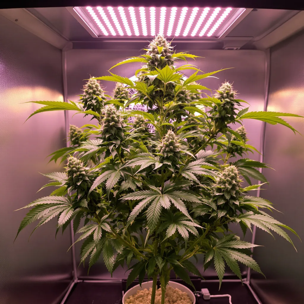 Banana Candy cannabis plant in flowering stage — Small (0-120 cm) feminised