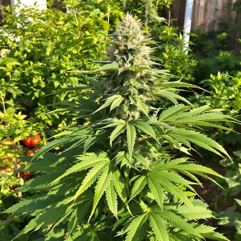 Banana Daddy 80% indica / 20% sativa flower with visible trichomes