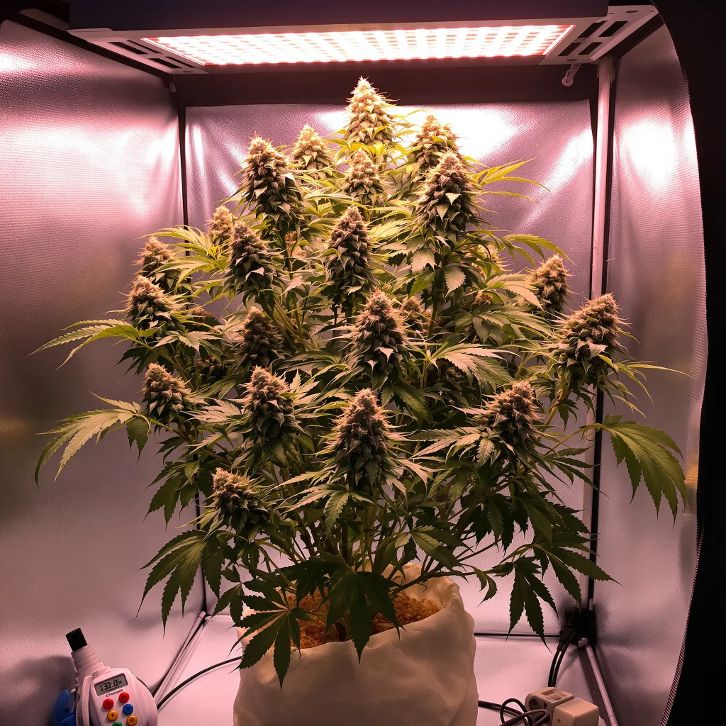 Birthday Cake Kush cannabis plant in flowering stage — Short feminised