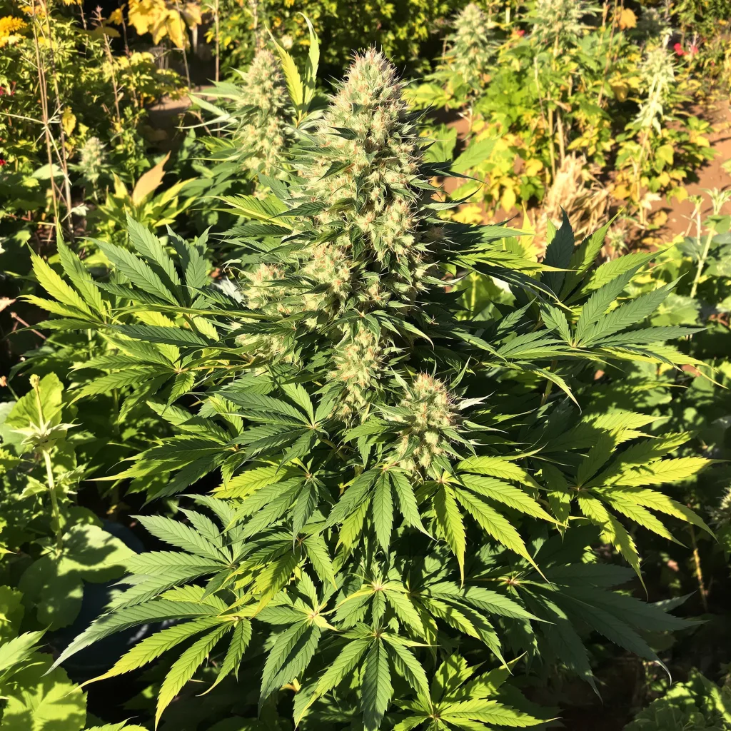 Black Afghan 81% indica / 19% sativa flower with visible trichomes
