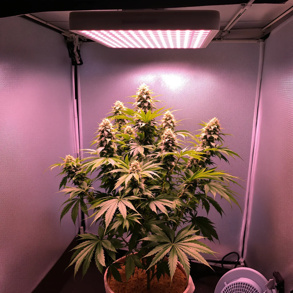 Black Ice cannabis plant in flowering stage — Short feminised