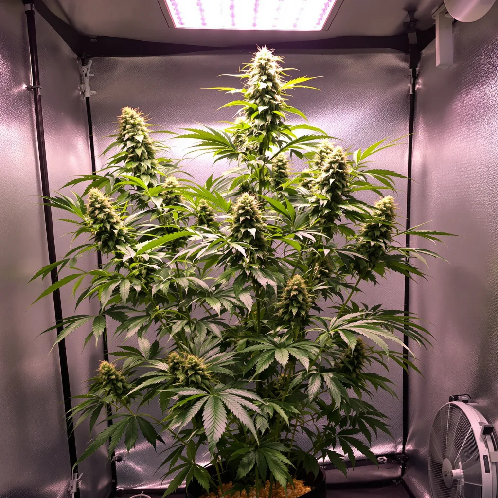 Black Jack cannabis plant in flowering stage — Medium feminised