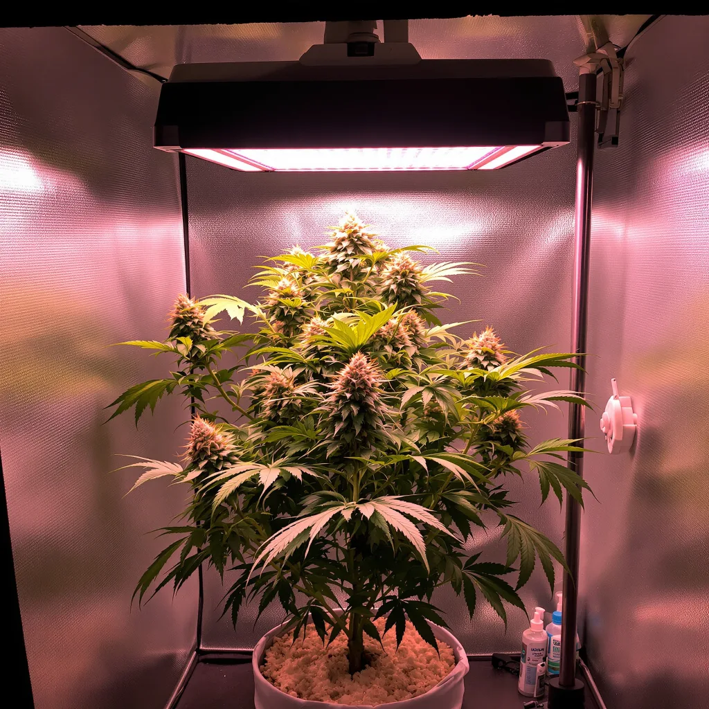 Blackberry Bubble cannabis plant in flowering stage — 70–110 cm feminised