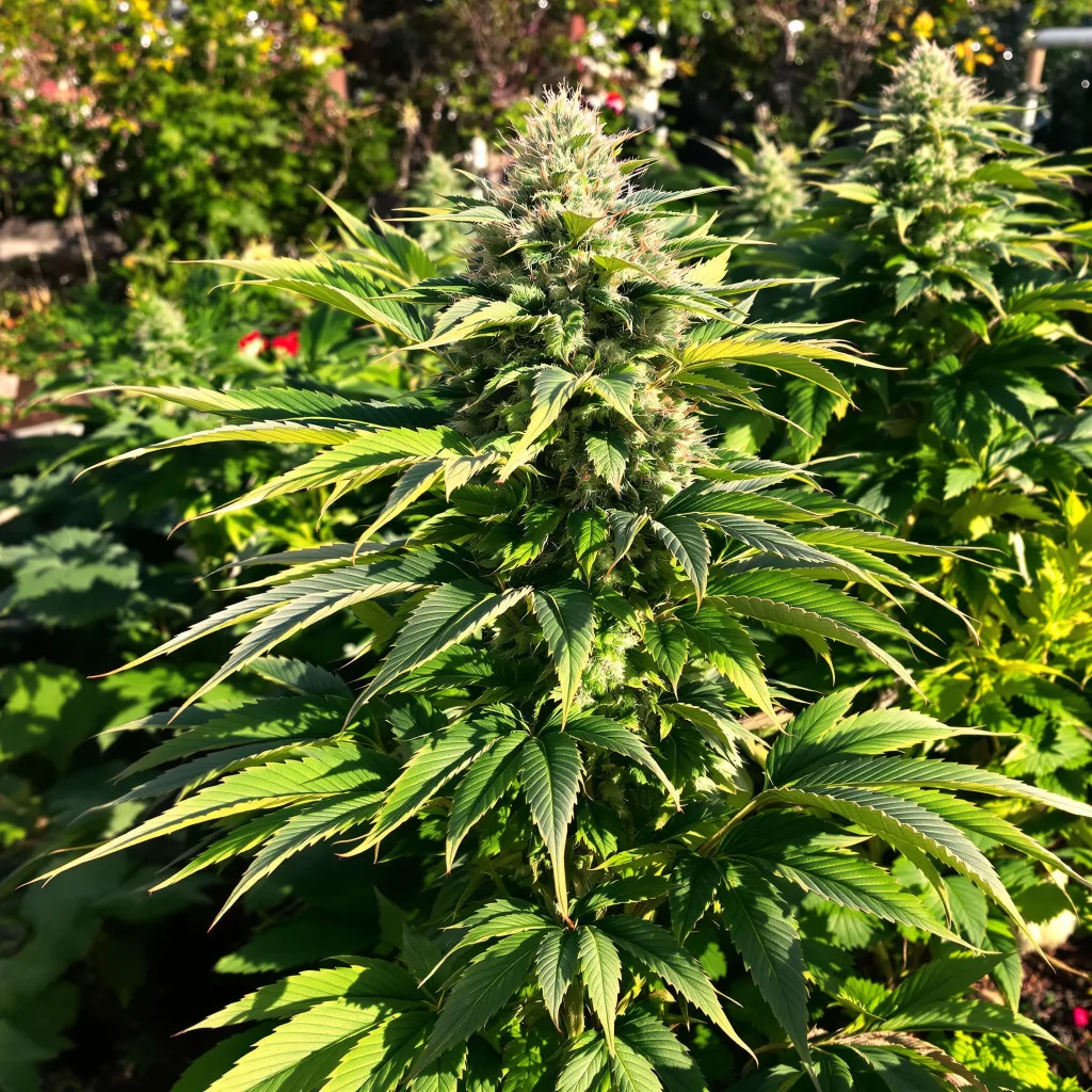 Blackberry Kush 80% indica / 20% sativa flower with visible trichomes