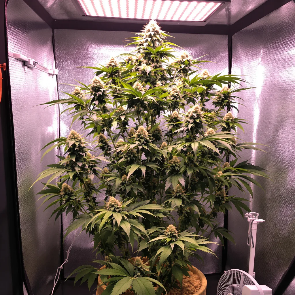 Blue Cinex cannabis plant in flowering stage — Small (0-120 cm) feminised