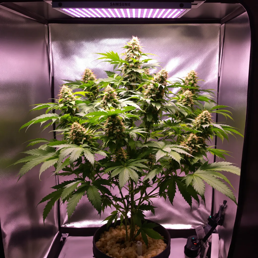 Blueberry Kush cannabis plant in flowering stage — Up to 100 cm feminised