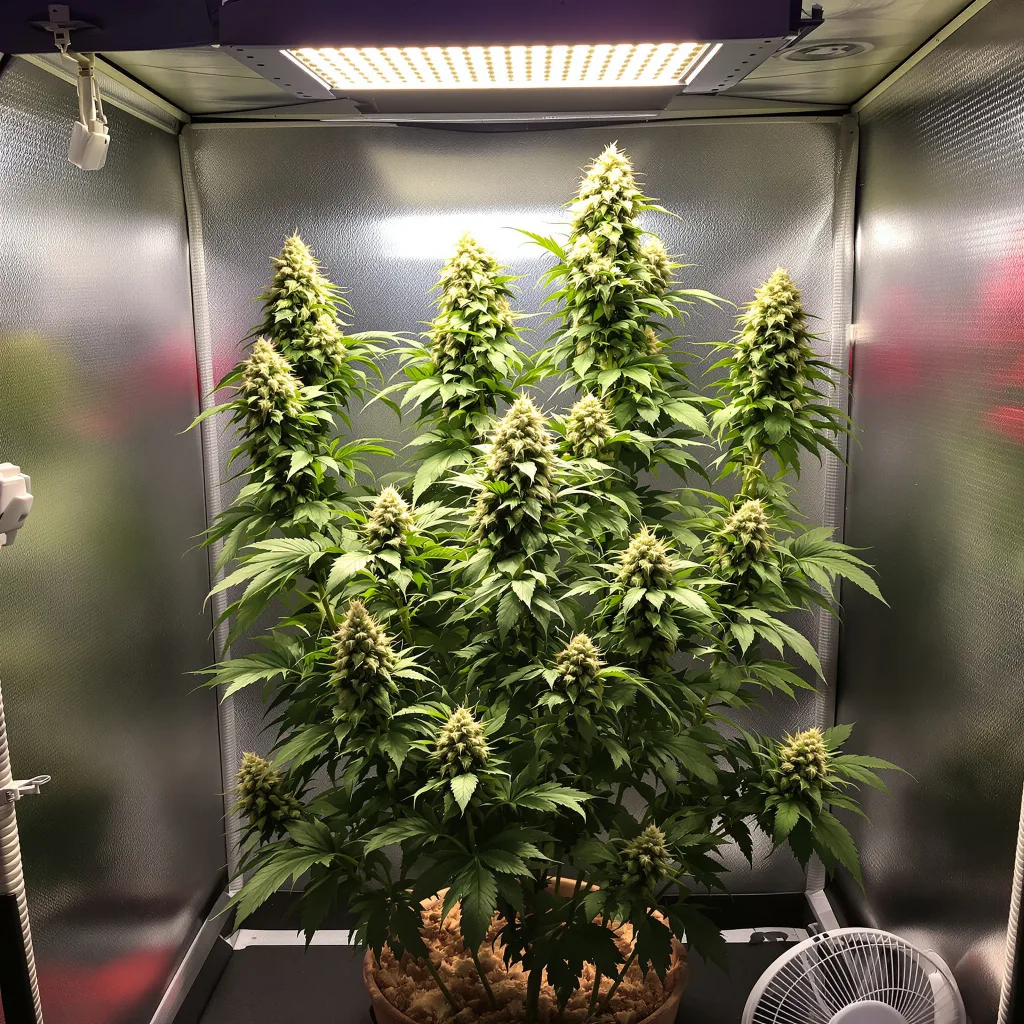 Blueberry Yum Yum cannabis plant in flowering stage — Short feminised