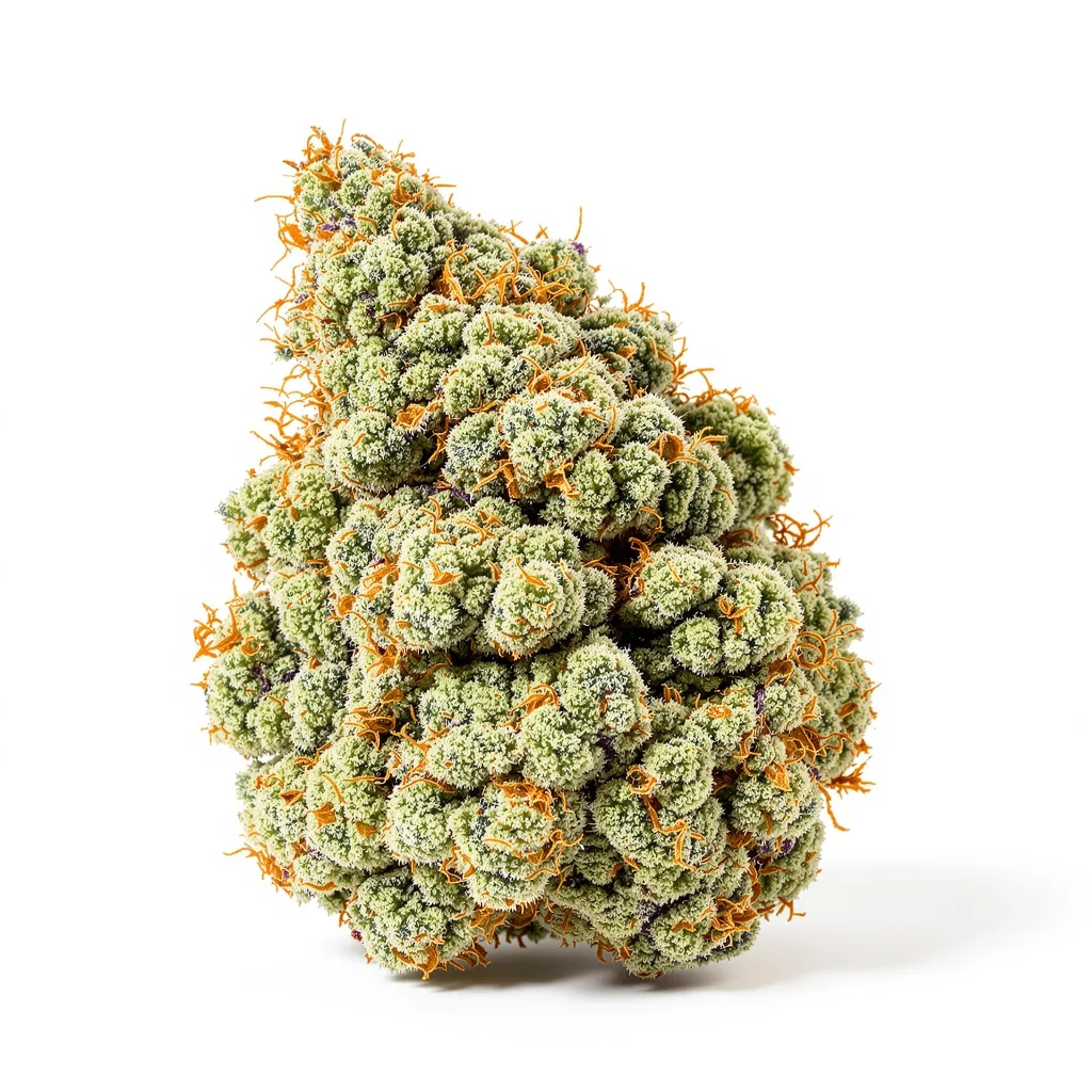 C4 50% indica / 50% sativa flower with visible trichomes