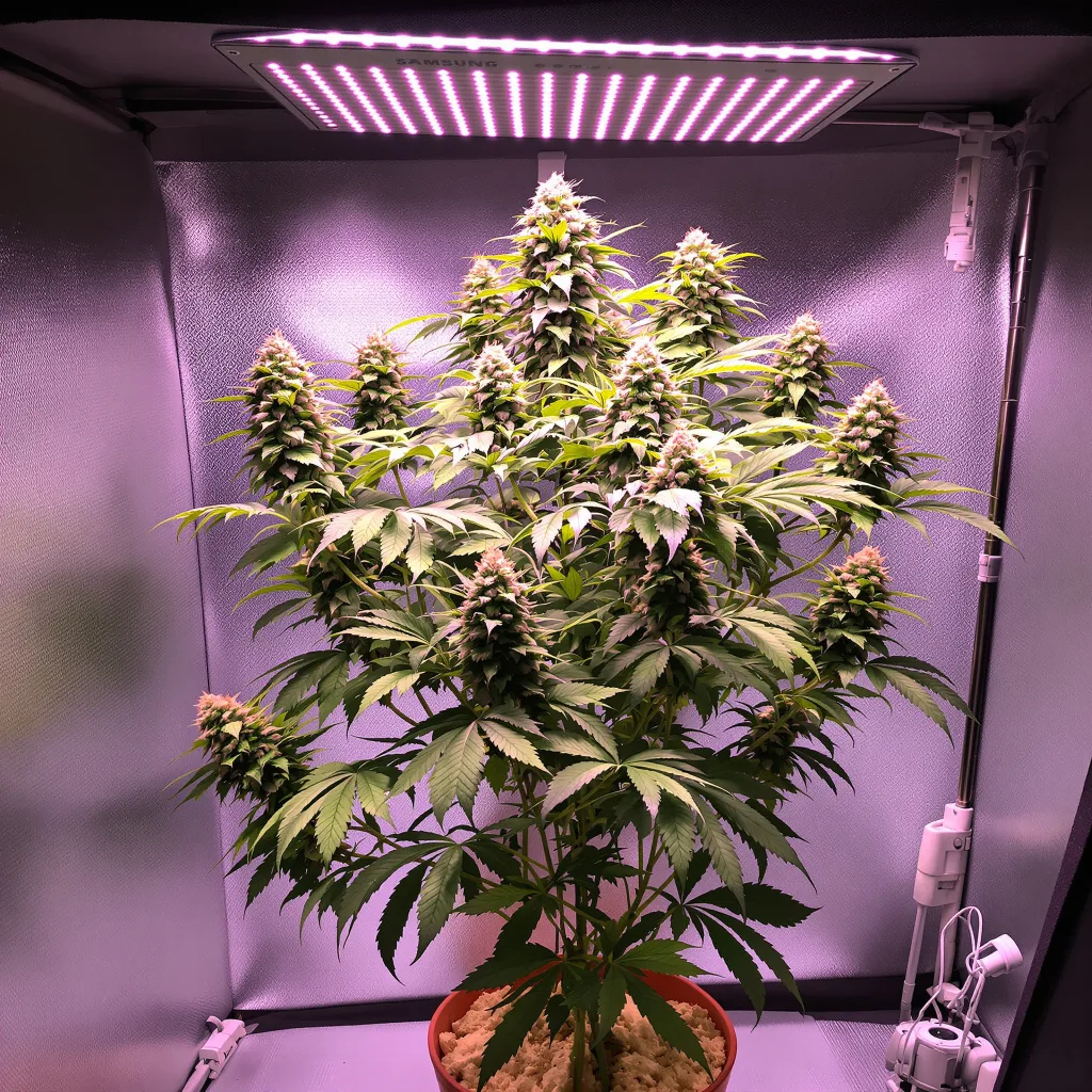 California Orange cannabis plant in flowering stage — Short autoflower