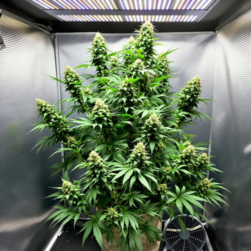 Canna-Tsu Kush cannabis plant in flowering stage — Medium feminised