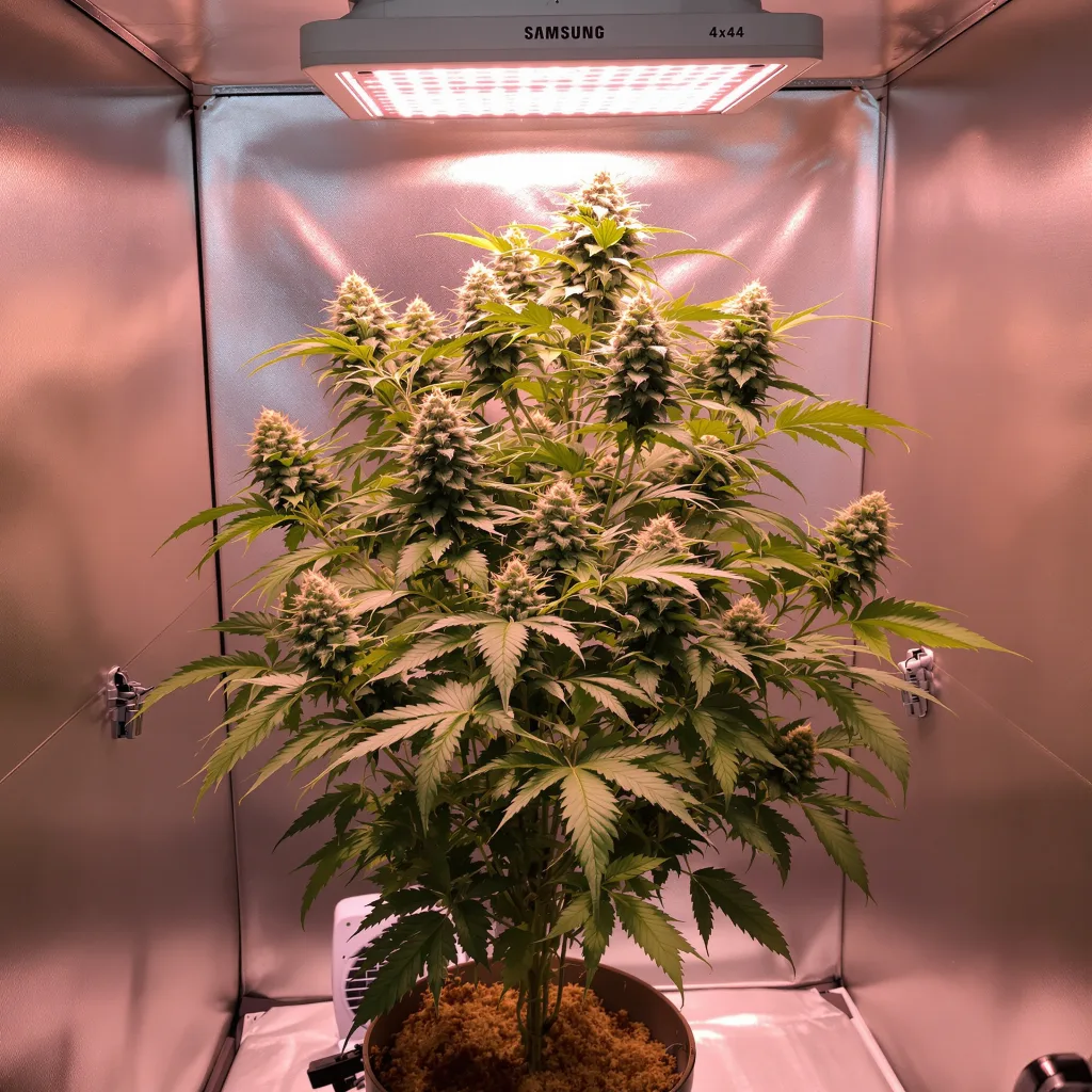 CBD Blueberry cannabis plant in flowering stage — Tall feminised