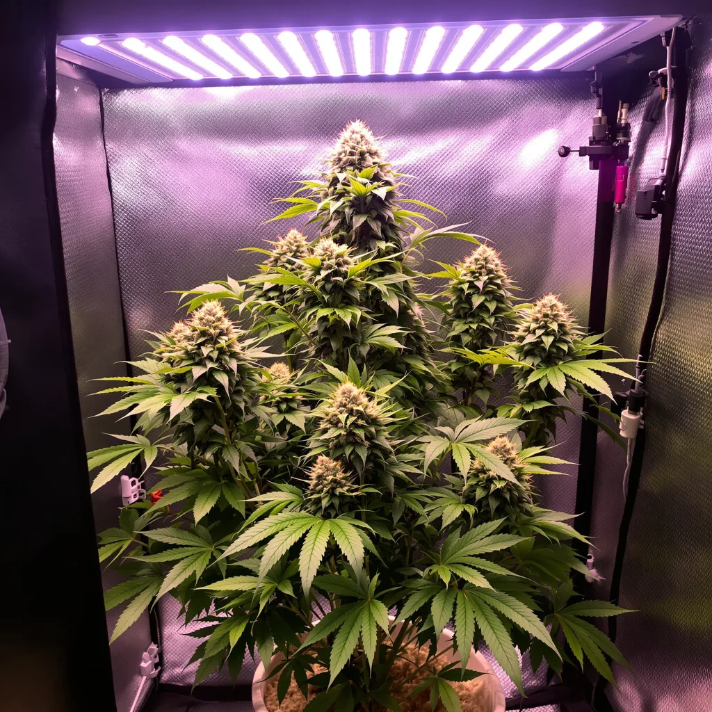 CBD Critical Mass cannabis plant in flowering stage — Medium feminised