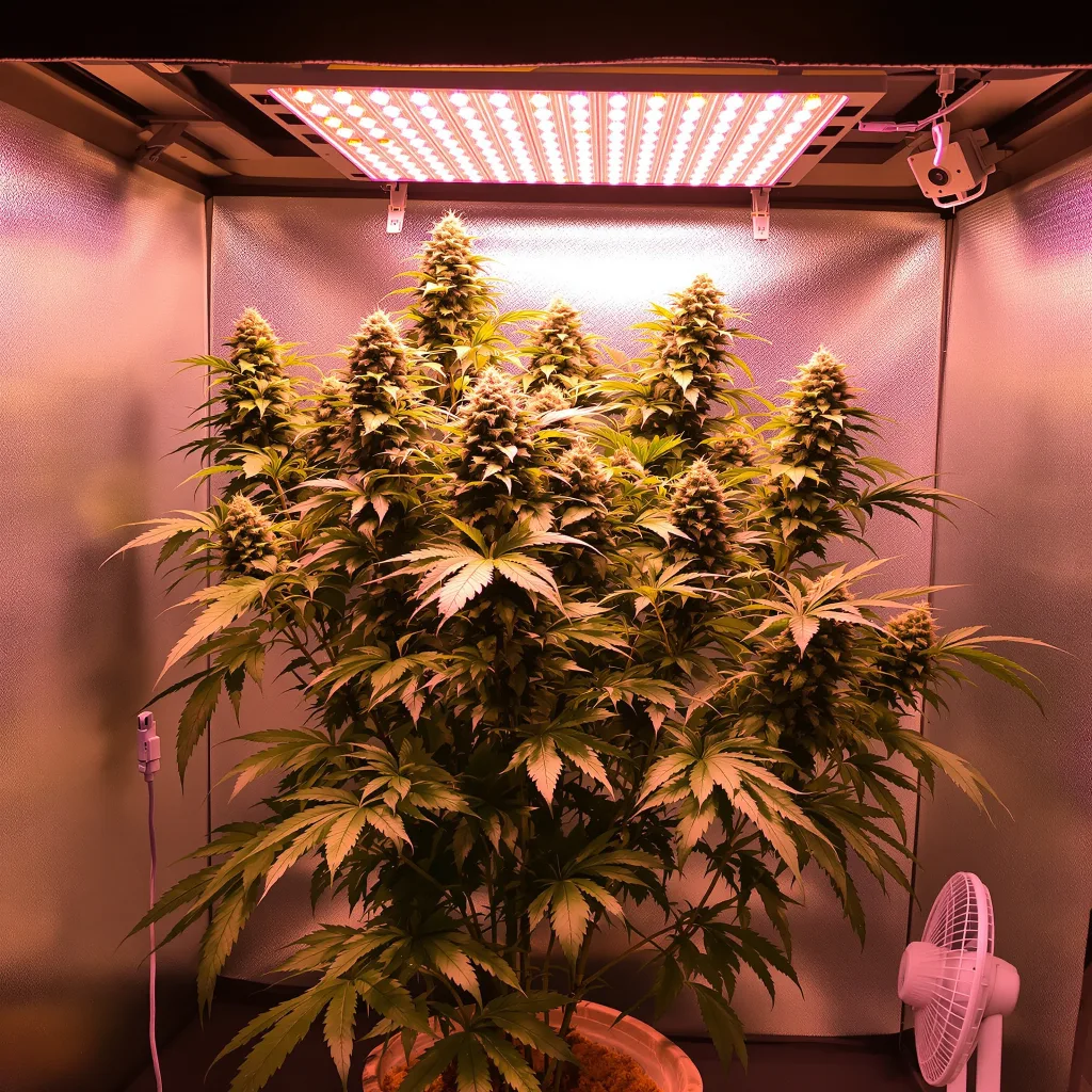 Cheeseburger cannabis plant in flowering stage — 70–160 cm feminised