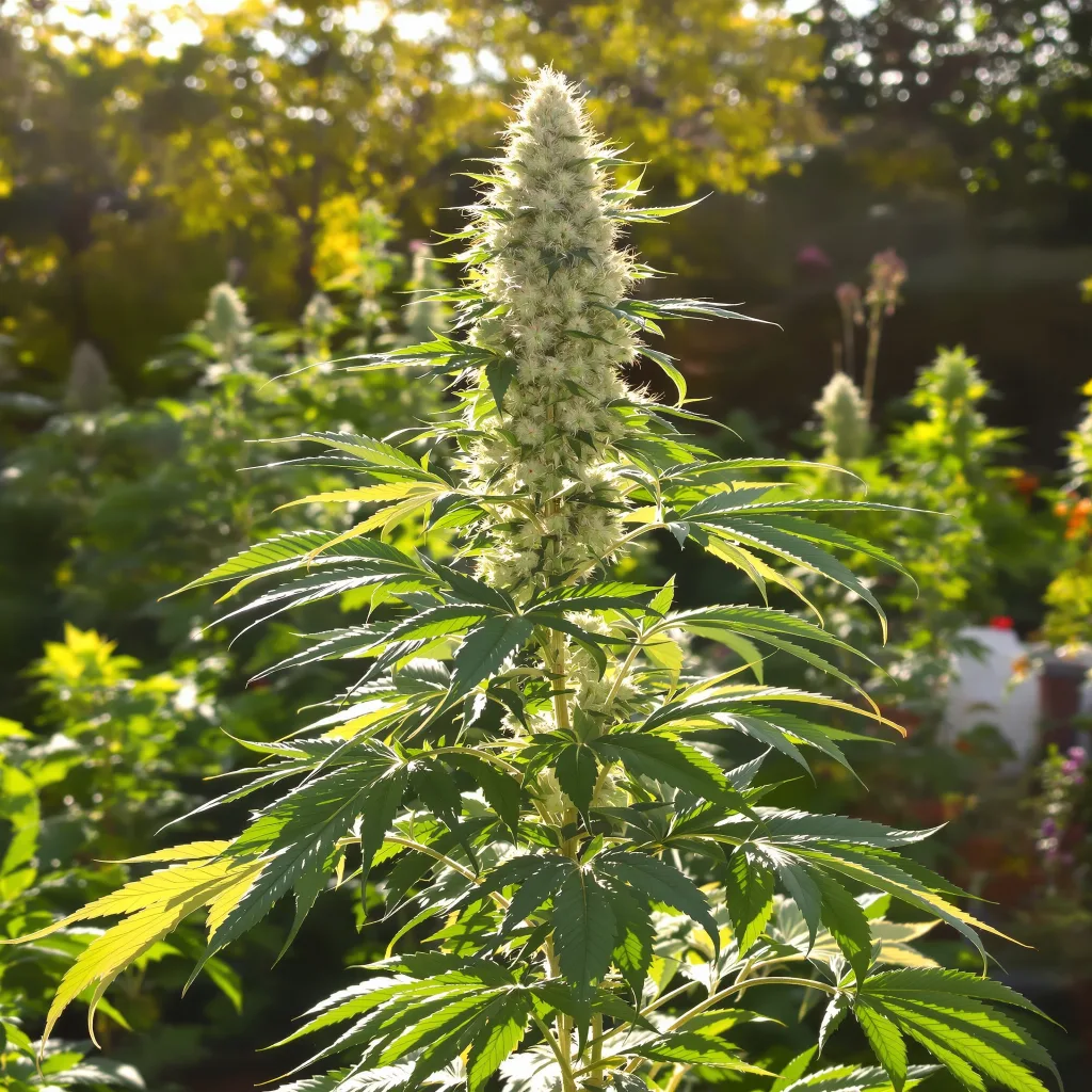 Chem Crush 40% indica / 60% sativa flower with visible trichomes