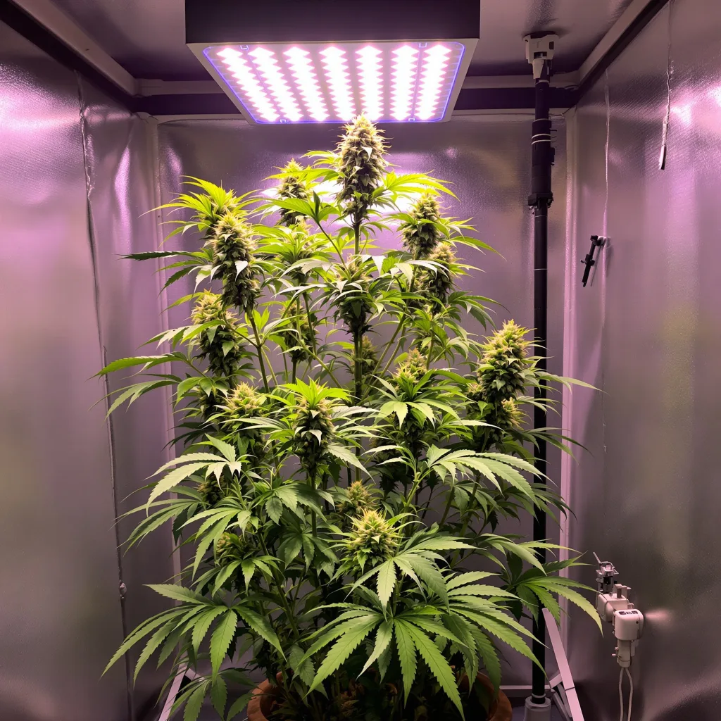 Chem Valley Kush cannabis plant in flowering stage — Medium feminised