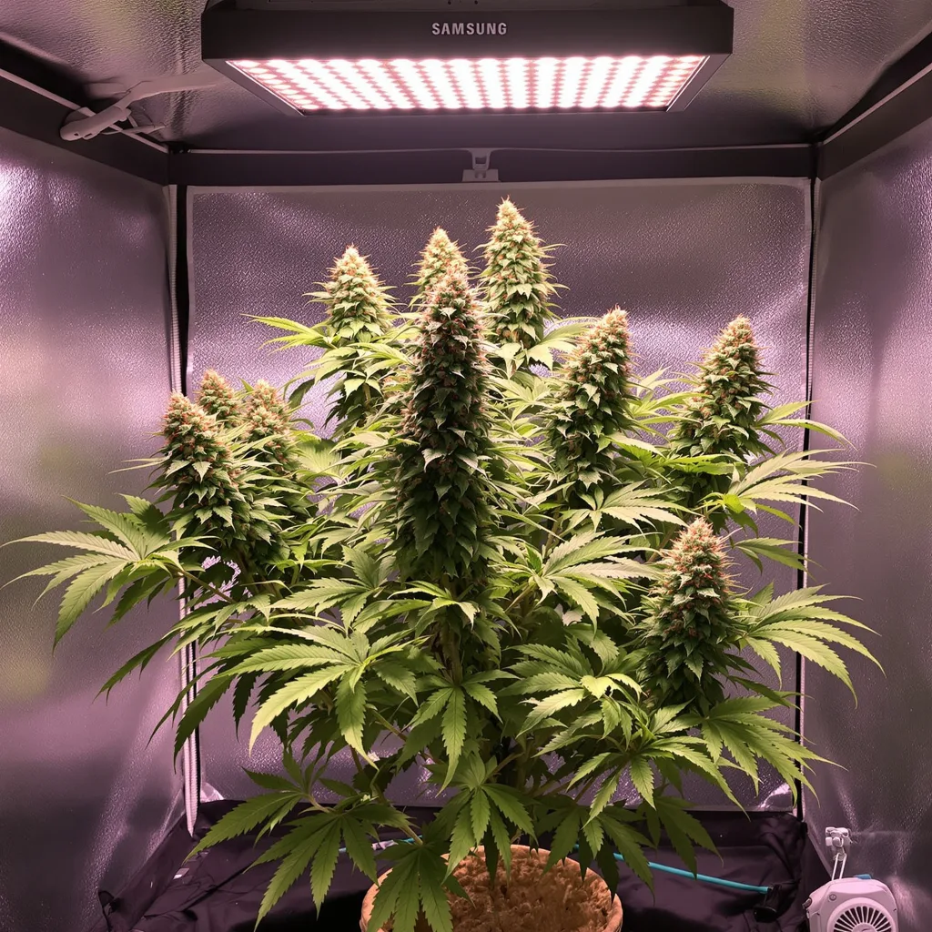 Chemdawg 91 cannabis plant in flowering stage — Short feminised