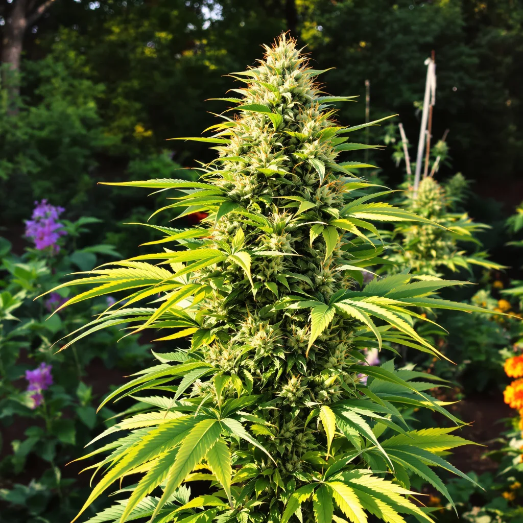 Chemdawg 91 38% indica / 62% sativa flower with visible trichomes