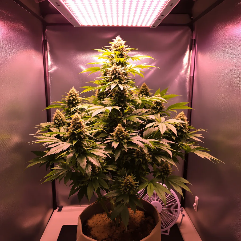 Chemdog #4 cannabis plant in flowering stage — Tall feminised
