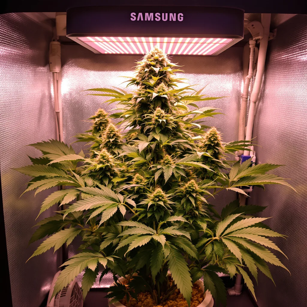 Chemo cannabis plant in flowering stage — 90-120 cm. Medium feminised