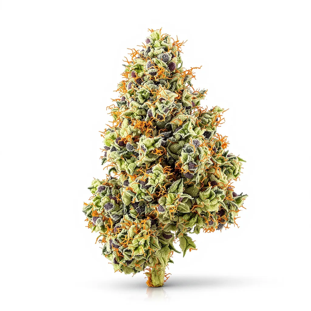 Cherry Diesel 50% indica / 50% sativa flower with visible trichomes
