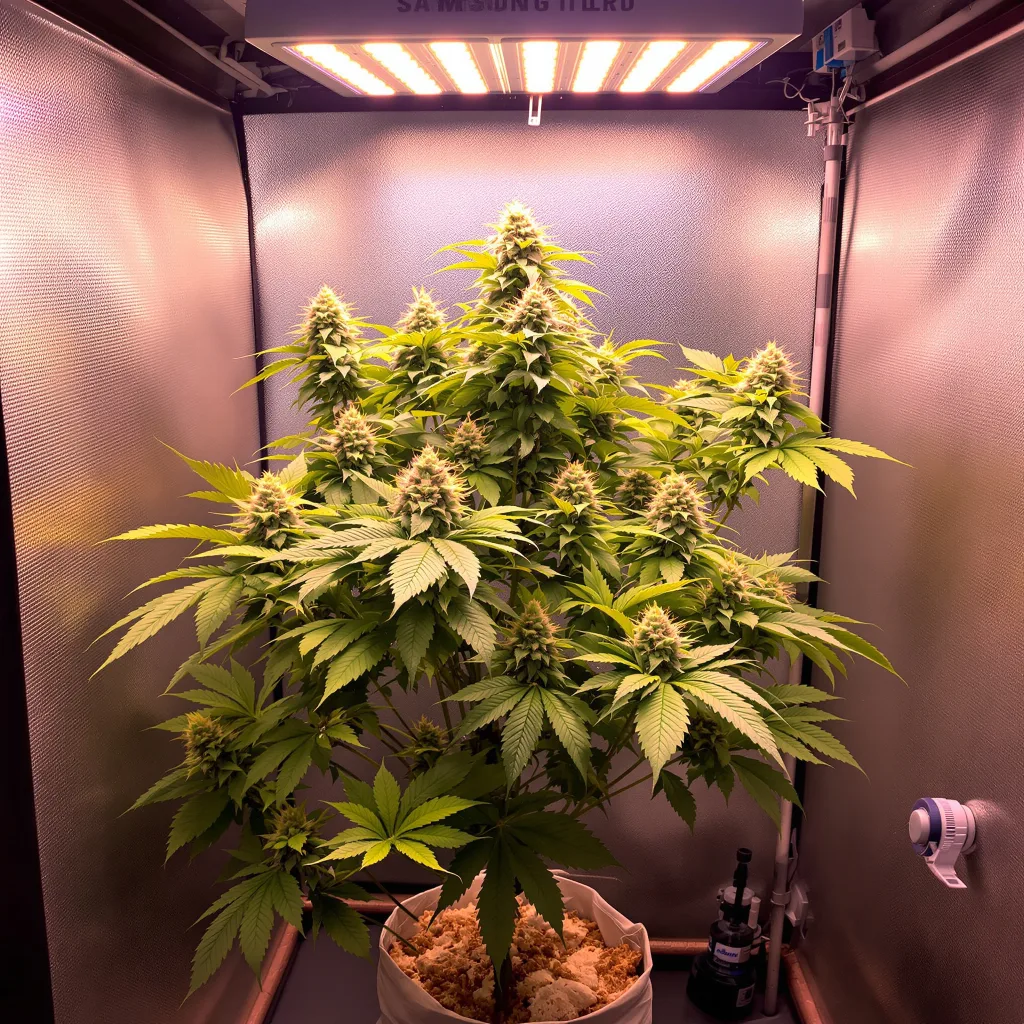 Cherry Kola cannabis plant in flowering stage — Short feminised