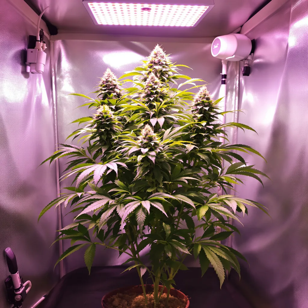 Cherry Kush cannabis plant in flowering stage — Short autoflower