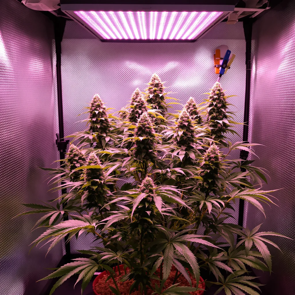 Cherry Kush cannabis plant in flowering stage — Short feminised