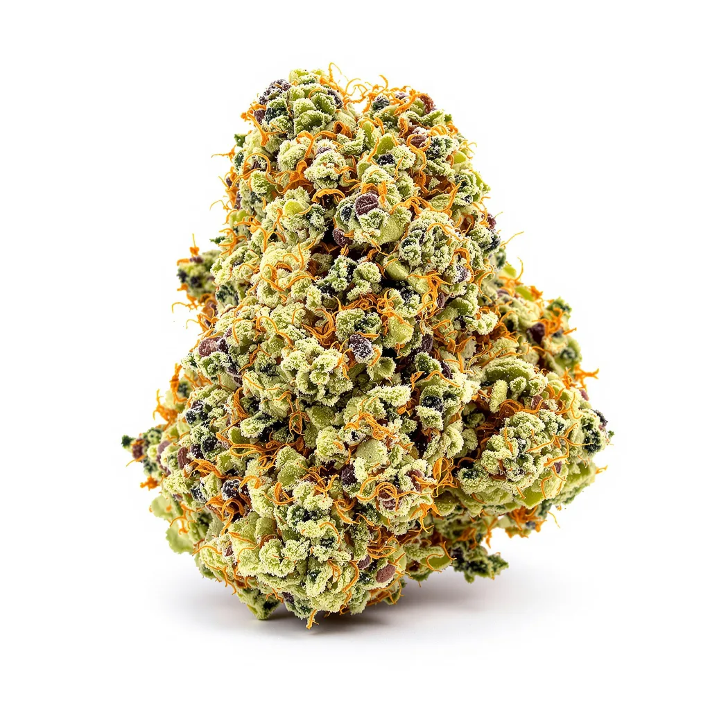 Cinex 30% indica / 60% sativa flower with visible trichomes