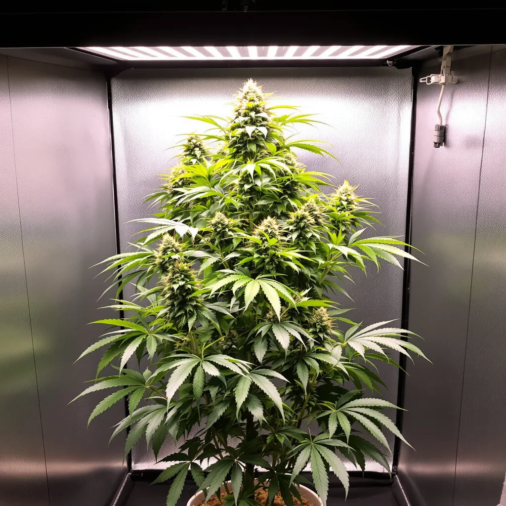 Clementine cannabis plant in flowering stage — Medium feminised