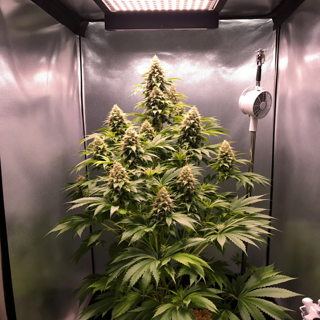 Coffee cannabis plant in flowering stage — 100–140 cm feminised