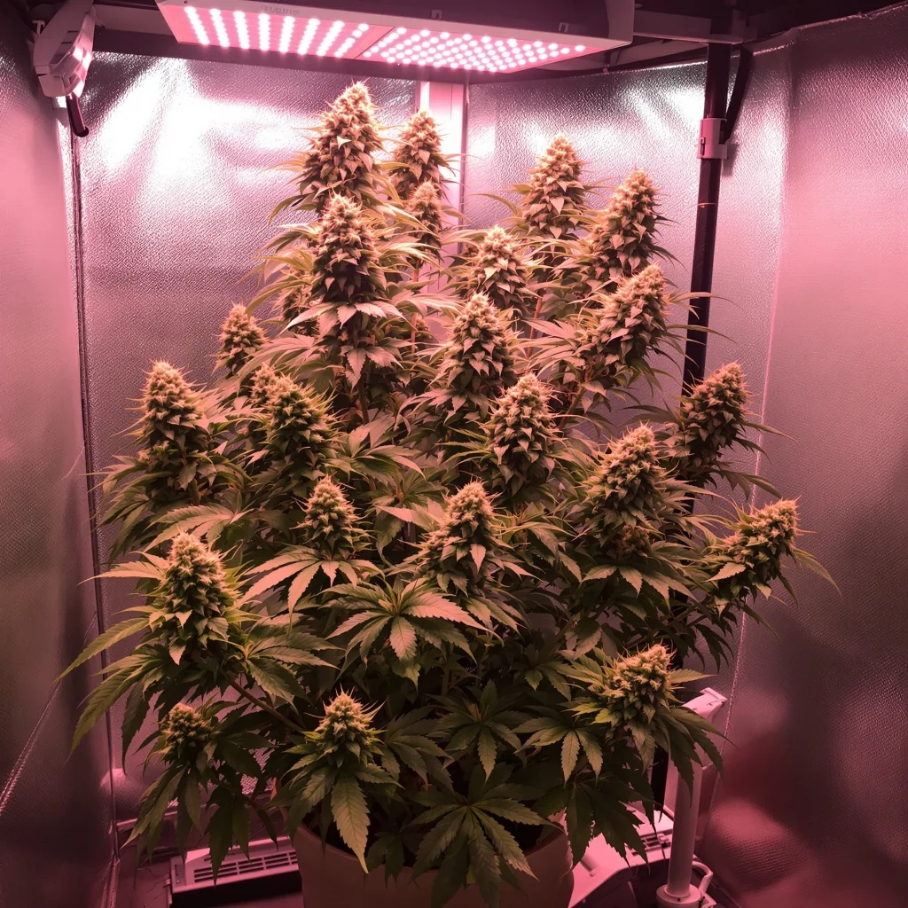 Cookie Breath cannabis plant in flowering stage — Short feminised
